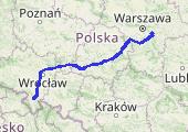 Trasa z dnia 2016-12-05 19:10 - mapa trasy gps - samochód