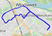 Poranna jazda - mapa trasy gps - rower szosowy