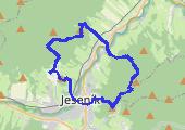 Zláty Chlum, Čertovy Kameny, Krajník i Lázne Jeseník - mapa trasy gps - marsz