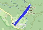 Mosorny 2016-12-19 - mapa trasy gps - snowboard