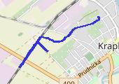 Trasa z dnia 2017-01-06 14:56 - mapa trasy gps - spacer