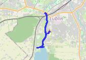 14 km w TM - mapa trasy gps - bieganie