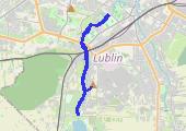 16 km slow running - mapa trasy gps - bieganie