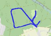Trasa z dnia 2017-01-27 14:30 Rehabilitacyjnie - mapa trasy gps - marsz