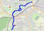 18 km slow run - mapa trasy gps - bieganie