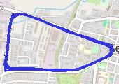 Trasa z dnia 2017-02-04 21:49 - mapa trasy gps - bieganie