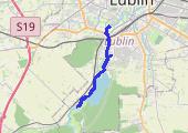18 km long run - mapa trasy gps - bieganie