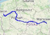 Trasa z dnia 2017-02-23 20:35 - mapa trasy gps - samochód