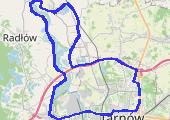 T-ów, Biskupice Rdł, Velo Dun, Mościce, T-ów - mapa trasy gps - rower trekkingowy