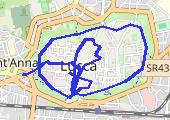 Trasa z dnia 2016-08-11 22:29 - mapa trasy gps - marsz