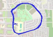 Trasa z dnia 2017-03-11 21:25 - mapa trasy gps - bieganie