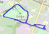 10 na 1 - mapa trasy gps - bieganie