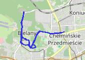 Trasa z dnia 2017-03-19 21:54 - mapa trasy gps - bieganie