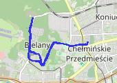 Trasa z dnia 2017-03-21 20:28 - mapa trasy gps - bieganie