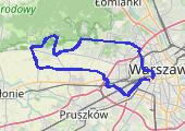 Na zachód do Zaborowa i powrót przez Izabelin - mapa trasy gps - rower szosowy