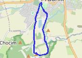 Kozia Góra doliną rzeki Prudnik - mapa trasy gps - marsz