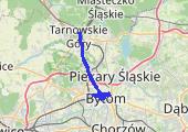 Trasa z dnia 2017-03-31 20:16 - mapa trasy gps - rower górski