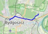 Trasa z dnia 2017-03-31 18:01 - mapa trasy gps - rower trekkingowy