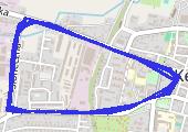 Trasa z dnia 2017-04-01 22:40 - mapa trasy gps - bieganie