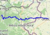 Ekstremalna Droga Krzyżowa Głubczyce-Sanktuarium Maria Hilf - mapa trasy gps - marsz