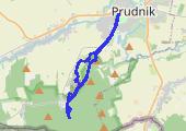 Kapliczna Góra, Kobylica, Zajęcza Kępa i Chocim - mapa trasy gps - marsz