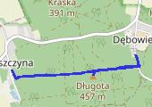 Długota - mapa trasy gps - marsz