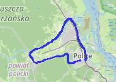 Police-->Tanowo-->Tatynia-->Jasienica-->Police - mapa trasy gps - rower górski
