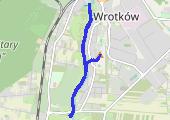 6k + przebieżki 7 x 20s - mapa trasy gps - bieganie