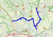 Garliczka-Giebułtów - mapa trasy gps - wędrówka