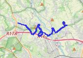 Zielonki-Modlnica - mapa trasy gps - wędrówka