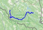 2017-05-17_Polana - Komańcza - mapa trasy gps - rower trekkingowy
