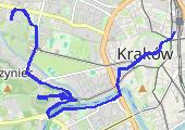 Kraków Zwieryniec - mapa trasy gps - wędrówka