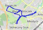 rozbieganie - mapa trasy gps - bieganie