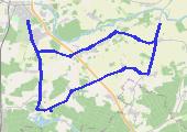 po okolicy - mapa trasy gps - rower szosowy