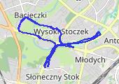 rozbieganie - mapa trasy gps - bieganie
