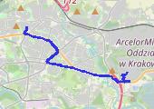 Trasa z dnia 2017-06-12 14:30 - mapa trasy gps - rower górski