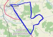 początki - mapa trasy gps - rower górski