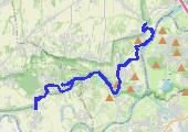 Wołowice-Piekary - mapa trasy gps - wędrówka