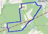 Niedzielny jogging. Rozbieganie po wczorajszym górskim trekkingu - mapa trasy gps - bieganie