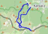 Wędrowanie - mapa trasy gps - wędrówka