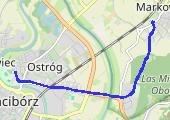 Trasa z dnia 2017-06-27 07:04 - mapa trasy gps - rower trekkingowy