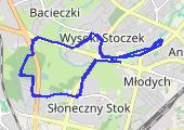 regeneracyjnie - mapa trasy gps - bieganie