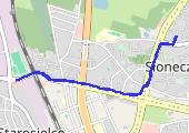 rozgrzewka - mapa trasy gps - bieganie