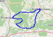 Trasa z dnia 2017-07-18 19:04 - mapa trasy gps - rower szosowy