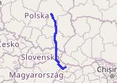 20151004 RUMUNIA D5 Satu Mare - Warszawa - mapa trasy gps - motocykl