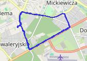 Trasa z dnia 2017-07-24 21:18 - mapa trasy gps - bieganie