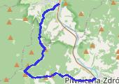 na skróty przez Beskidy - mapa trasy gps - marsz