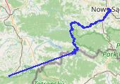 Trasa z dnia 2017-07-25 21:57 - mapa trasy gps - rower trekkingowy