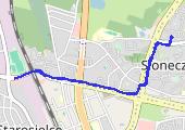 rozgrzewka - mapa trasy gps - bieganie
