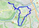 2017-07-31 Spacer Kraków - mapa trasy gps - spacer